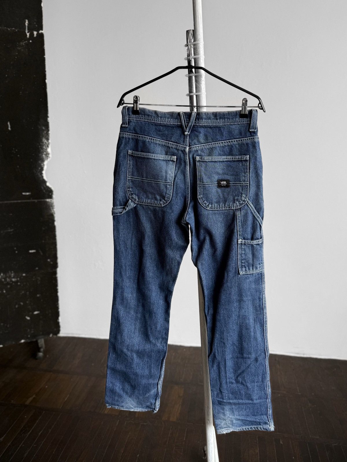 Vans Vans Blue Jeans Straight Fit Denim Carpenter Style Workwear Size US 29 - 1 Thumbnail