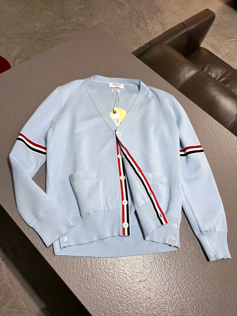 Thom Browne Blue Thom Browne Knit Cardigan-dmc Size US M / EU 48-50 / 2 - 1 Thumbnail