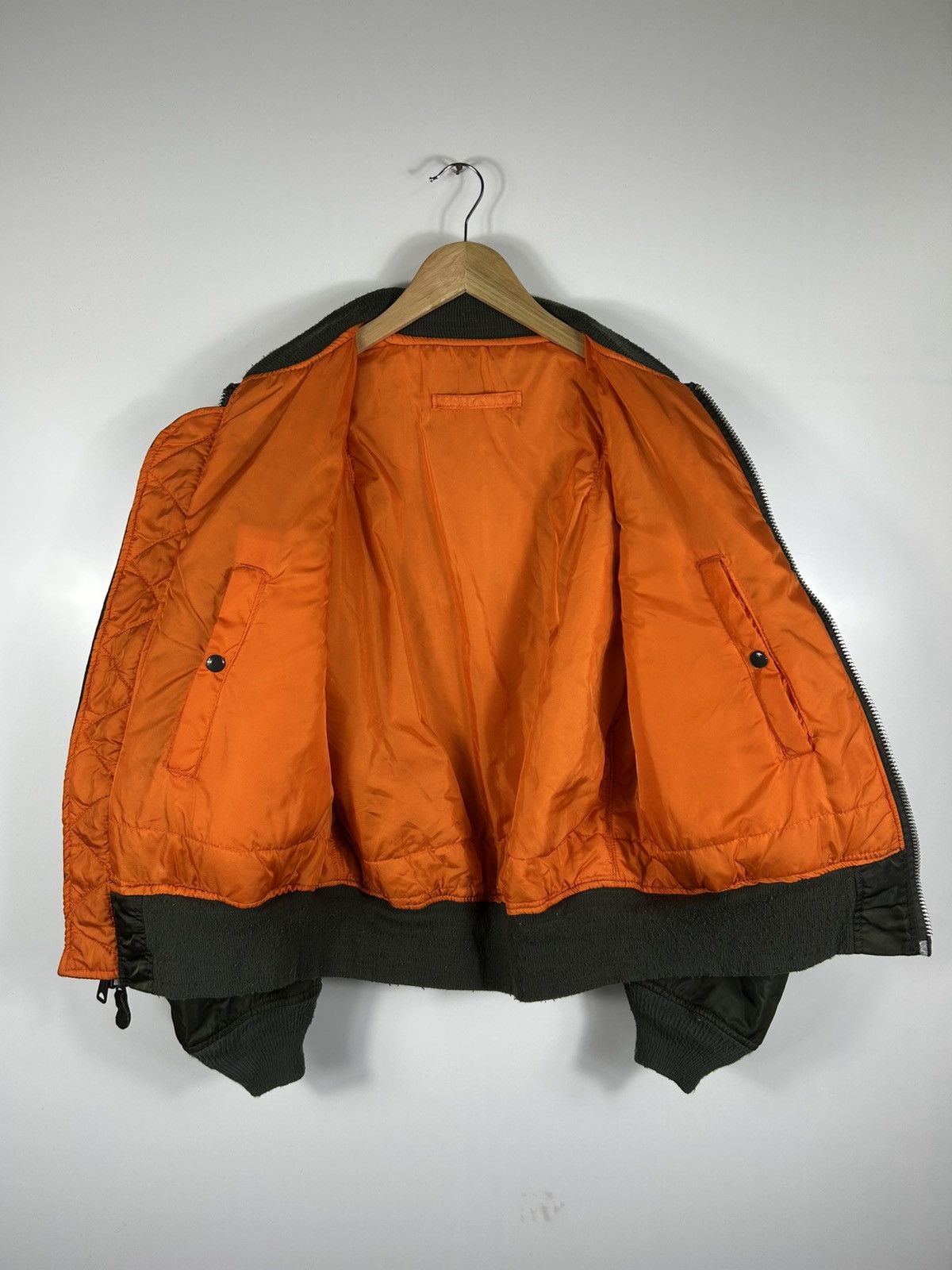 Alpha Industries ⚡️Vintage Alpha Industries USA Ma 1 Bomber Jacket Size US M / EU 48-50 / 2 - 13 Thumbnail