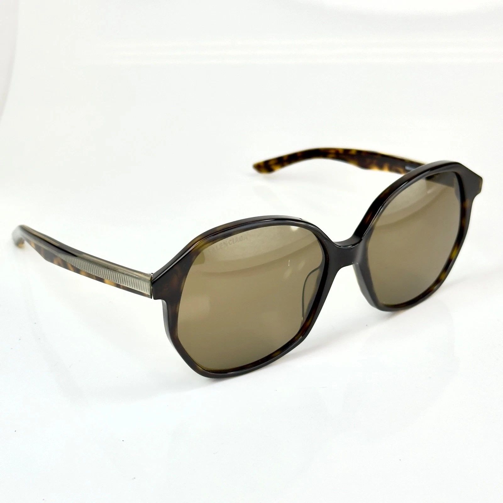 Balenciaga BALENCIAGA BB0005S EVERYDAY 0005 Havana Brown Sunglasses 002 Size ONE SIZE - 5 Thumbnail