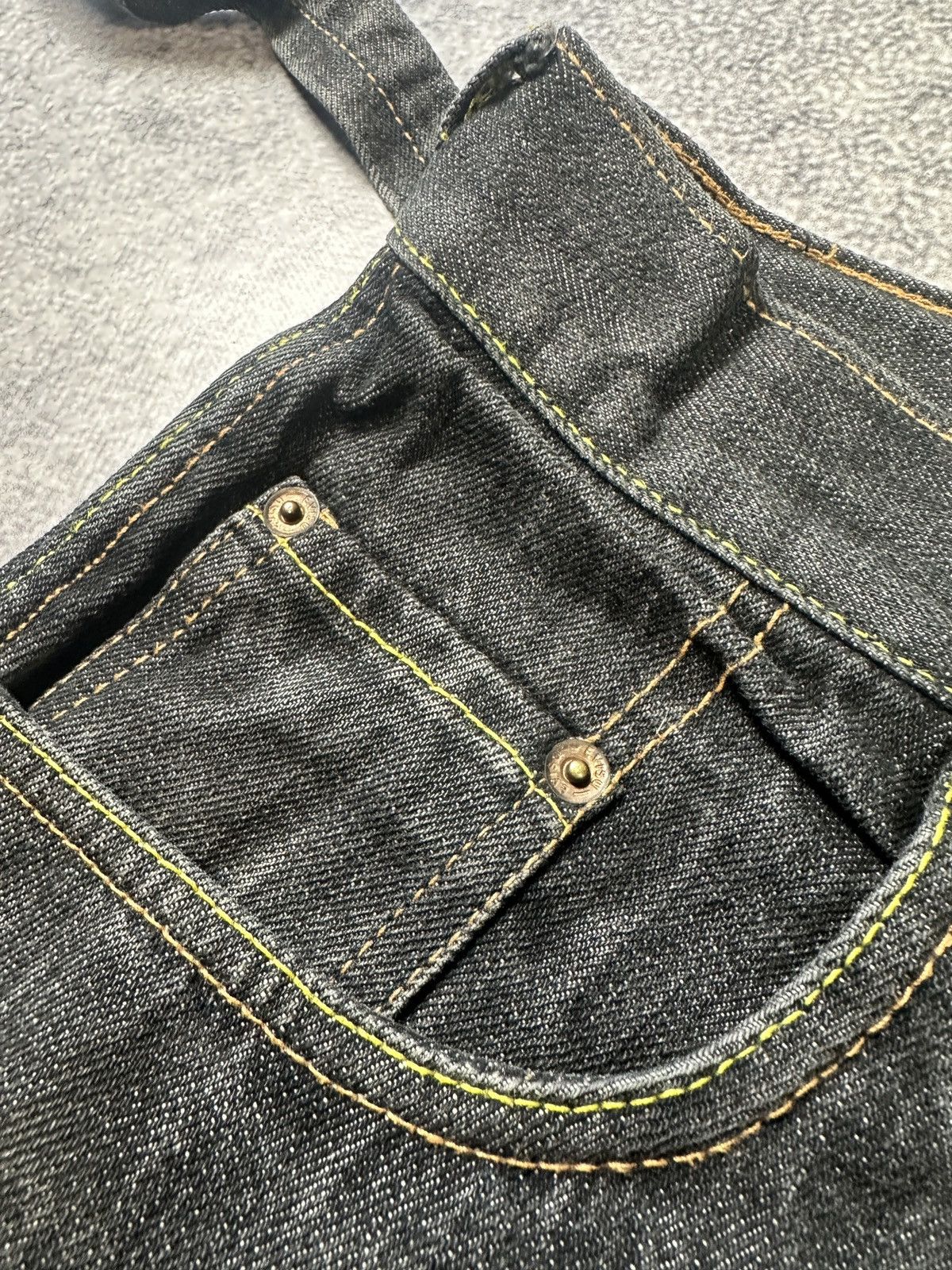 Vintage Y2K vintage Logo Evisu Style jeans denim Streetwear Usa 30 Size US 31 - 7 Thumbnail