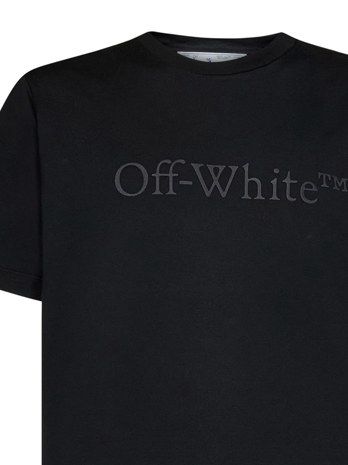 Off-White o1gr1nt0325 Bookish Laund Slim S/S T-Shirt in Black Size US XXS / EU 40 - 3 Thumbnail