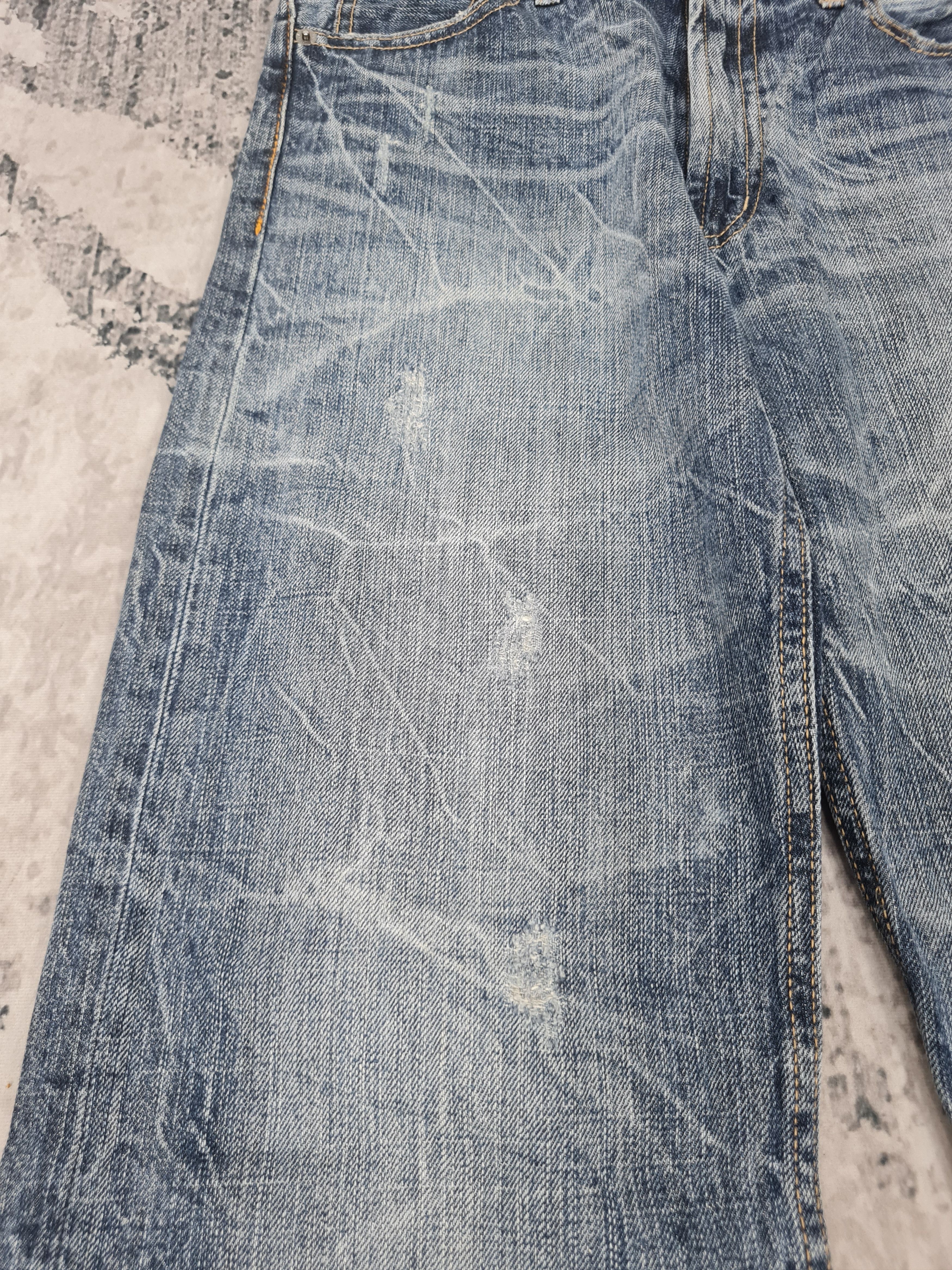 Japanese Brand Sirmione Embroider Skull Stone Wash Jeans 29x32.5 JB0160 Size US 29 - 3 Thumbnail