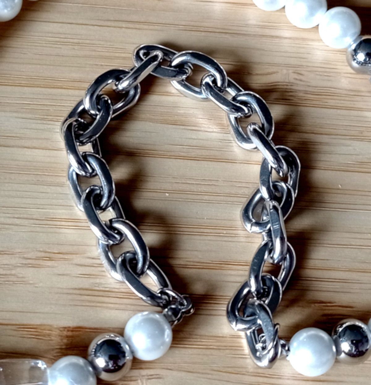 Vintage Vintage Avant Garde Luxury Ice Square Crystal Pearl Necklace Size ONE SIZE - 10 Thumbnail