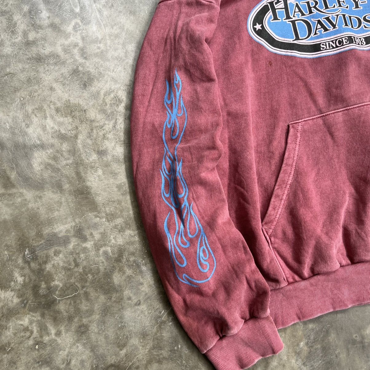 Harley Davidson 2000’s Washed Oversize Harley Davidson Hoodie Size US XL / EU 56 / 4 - 3 Thumbnail