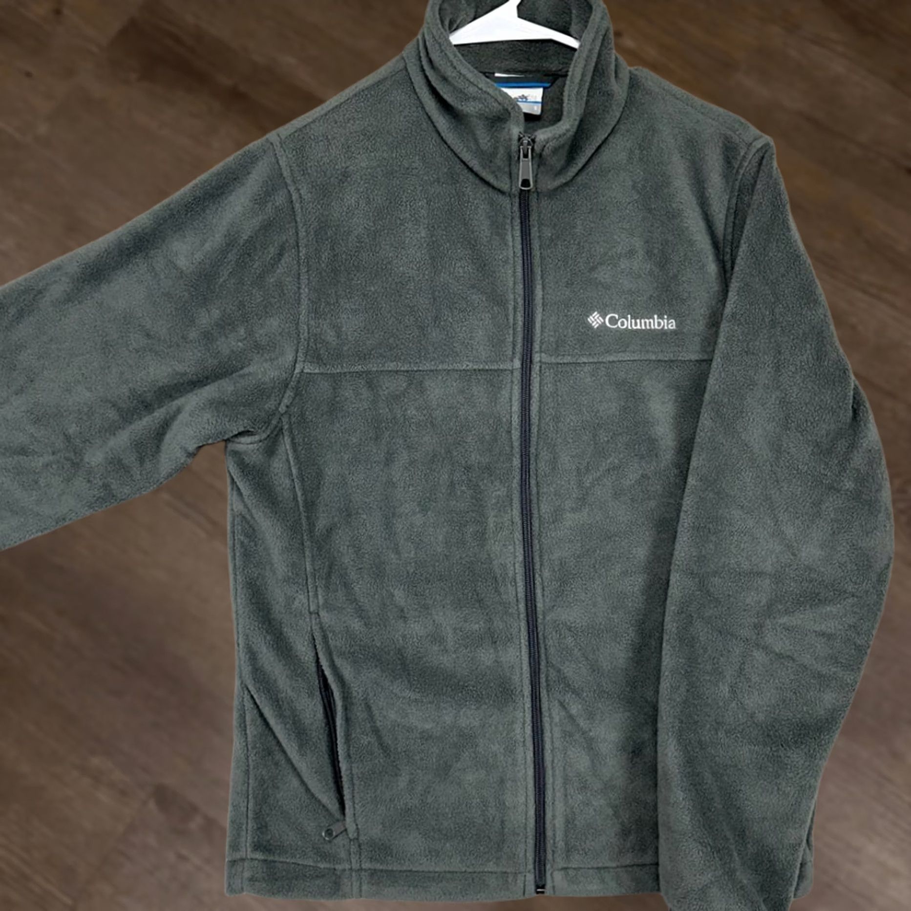Logo 7 Columbia Fleece Full Zip Jacket Adult Small Gray Pocket Logo Mens Size US S / EU 44-46 / 1 - 1 Thumbnail
