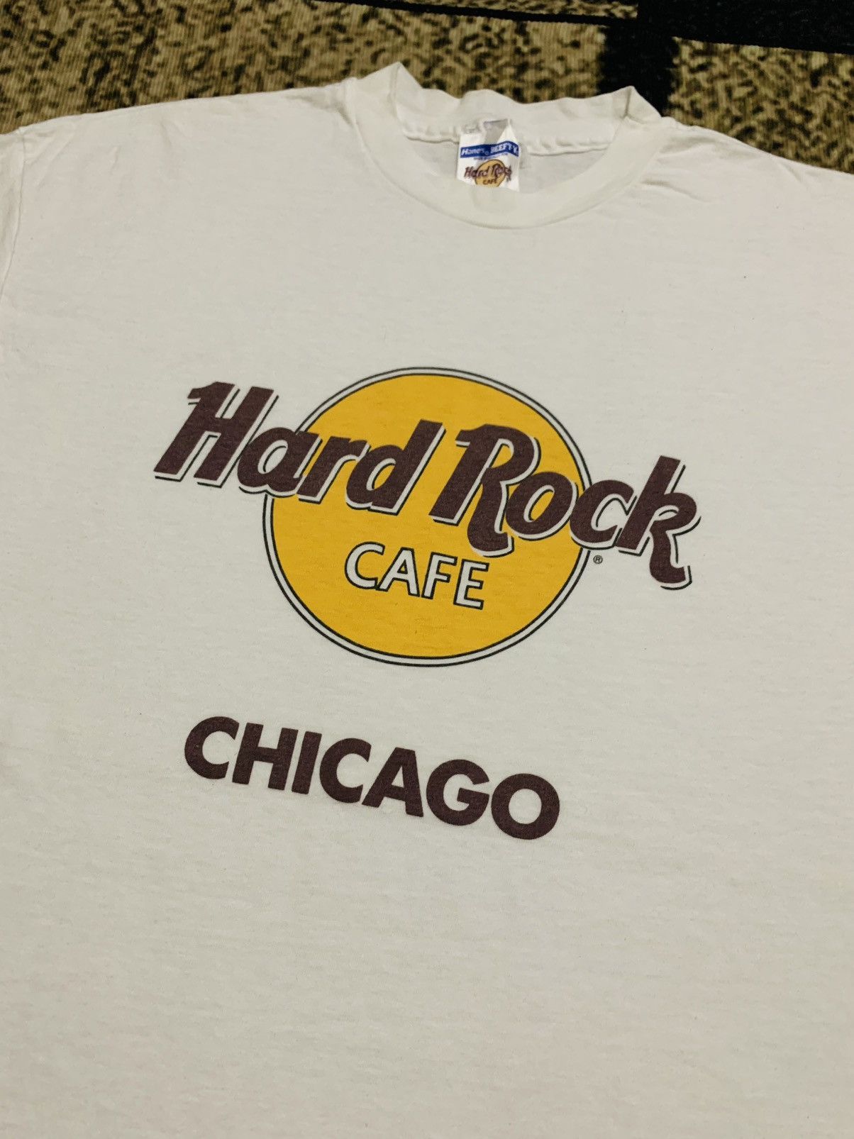 Hard Rock Cafe LAST DROP#Vintage Hard Rock Cafe Chicago Made In USA Size US L / EU 52-54 / 3 - 6 Thumbnail