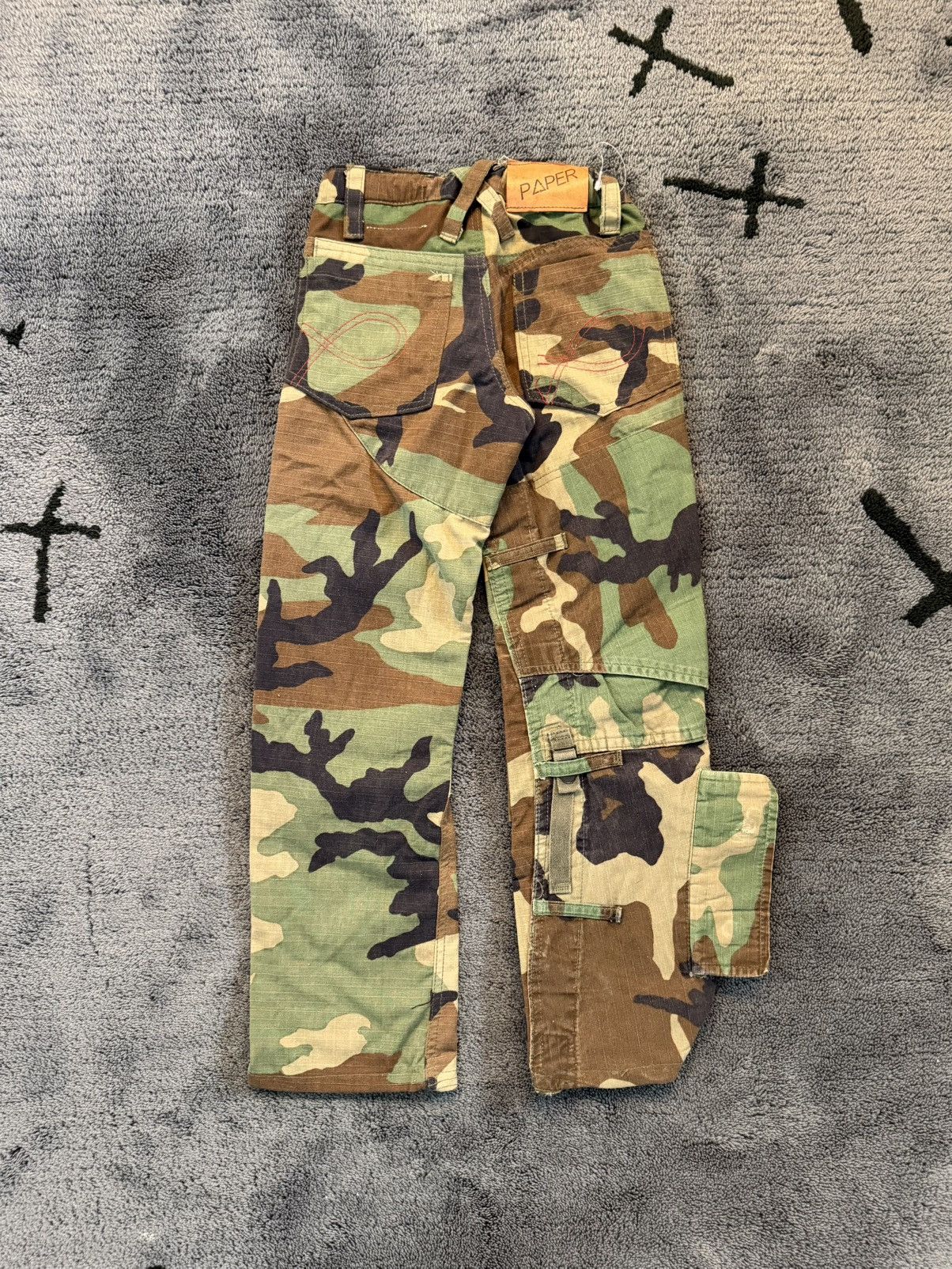20471120 AW00 20471120 KIDS Paper Recycouture Cargo Pants Size US 26 / EU 42 - 5 Thumbnail