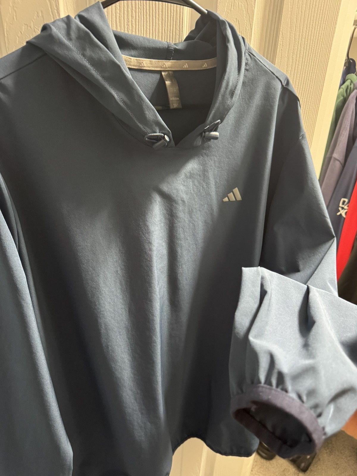 Adidas Adidas Navy Blue Windbreake Size US XL / EU 56 / 4 - 5 Thumbnail