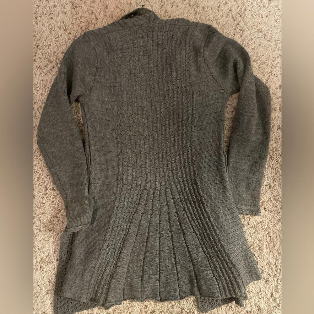 Designer Womens Grey Cardigan Sweater Size S / US 4 / IT 40 - 3 Thumbnail