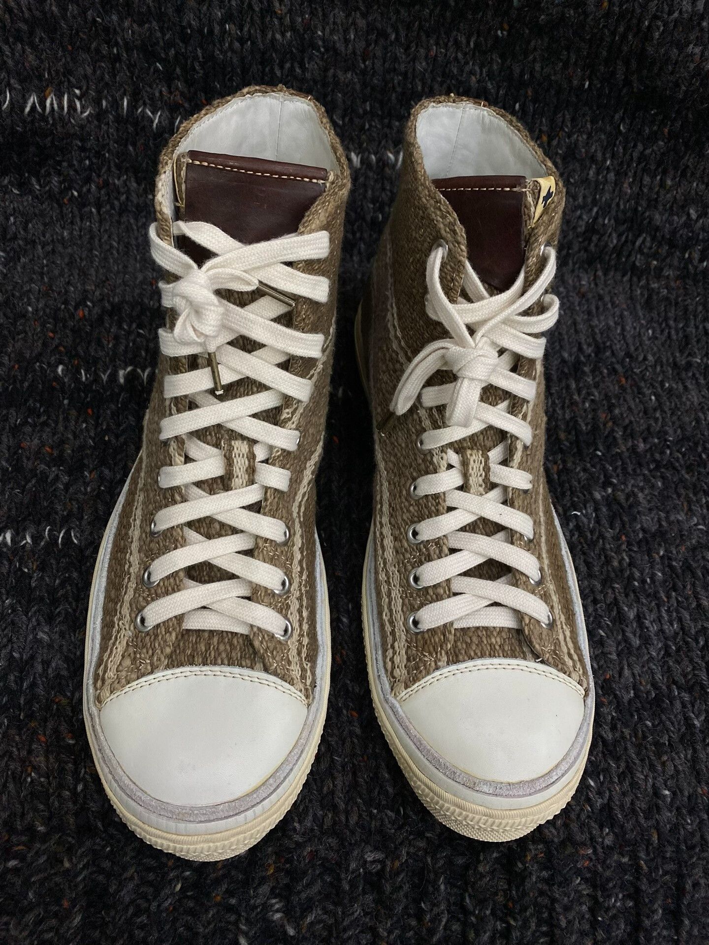Visvim VISVIM 13SS Lauda Nature Dye Folk High-Top Size US 8.5 / EU 41-42 - 1 Thumbnail
