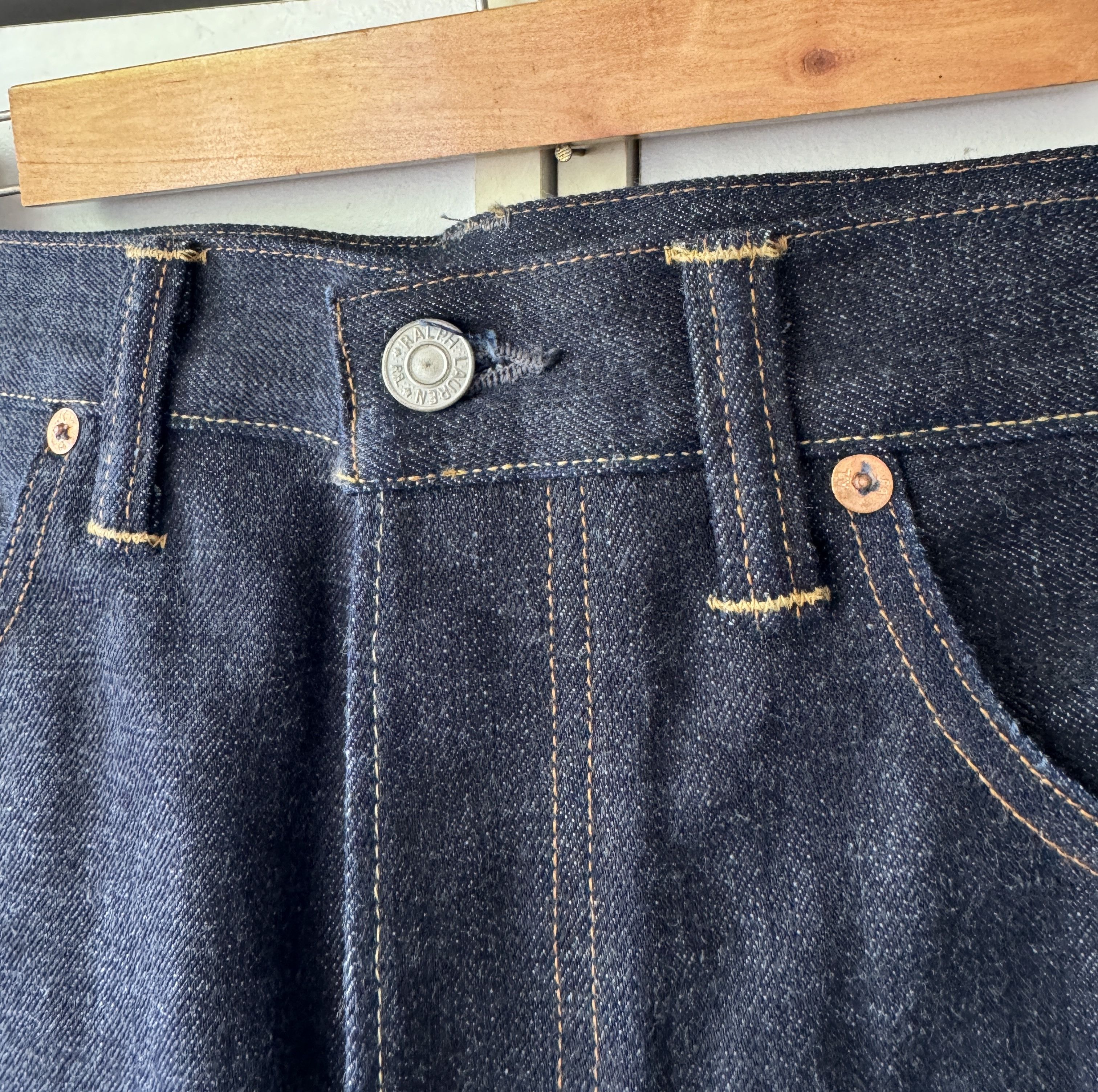 RRL Ralph Lauren × Ralph Lauren RRL DOUBLE RL TYPE 41 SELVEDGE JEANS ( W33) Size US 33 - 4 Thumbnail