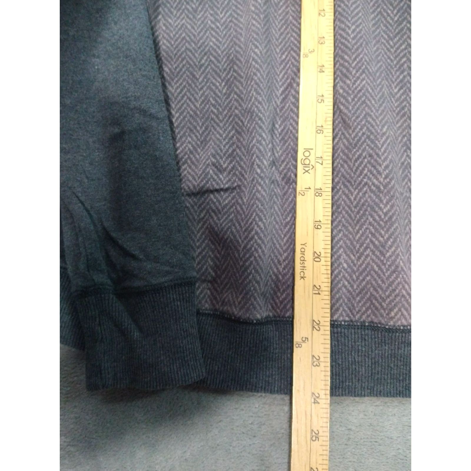 Ralph Lauren Ralph Lauren Sweater Mens Large Gray Herringbone Crew Neck Pullover Long Sleeve Cotton Classic Preppy Casual Travel Size US L / EU 52-54 / 3 - 3 Thumbnail