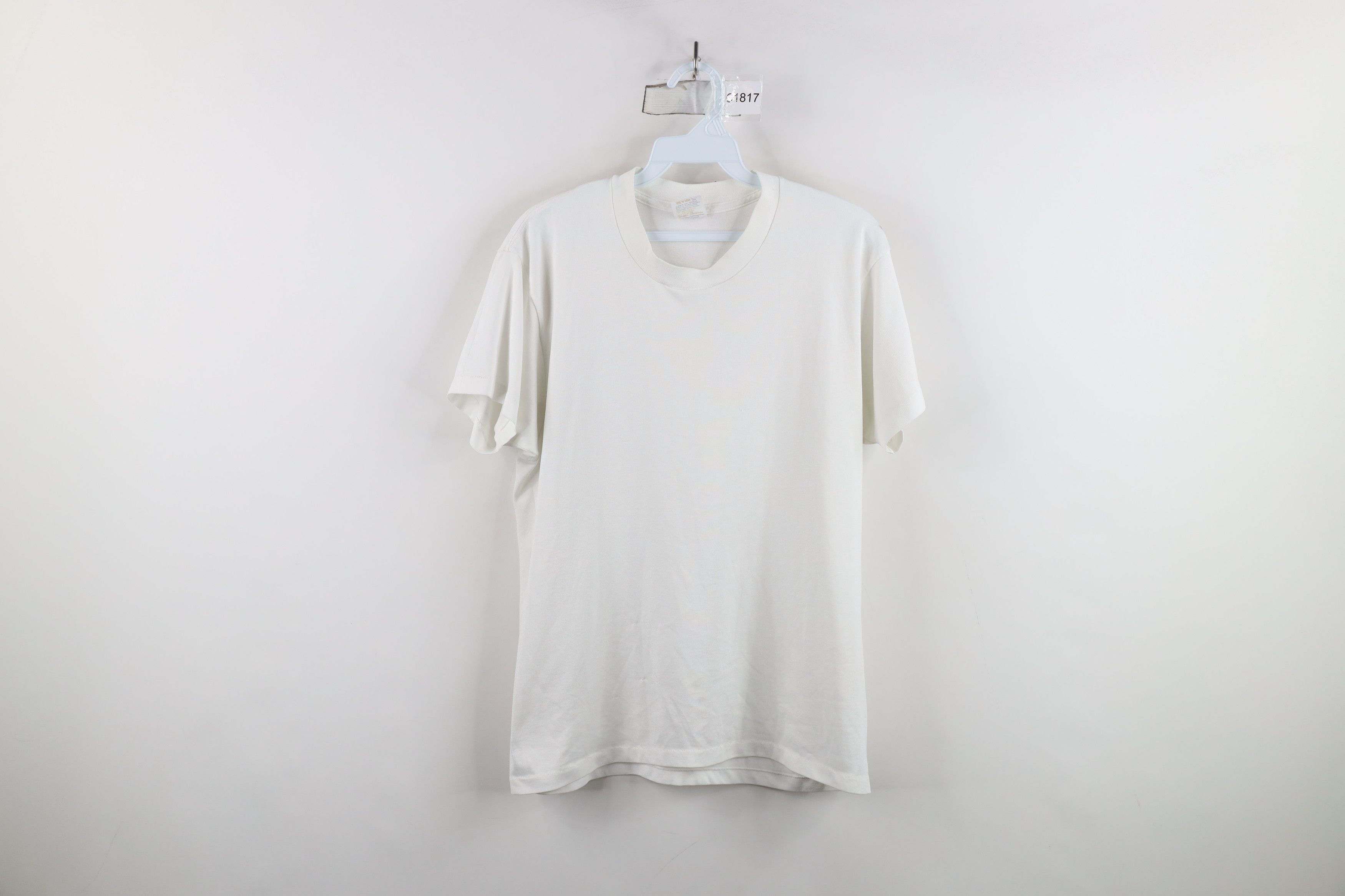 Vintage Vintage 70s Streetwear Short Sleeve T-Shirt White USA Size US L / EU 52-54 / 3 - 1 Thumbnail