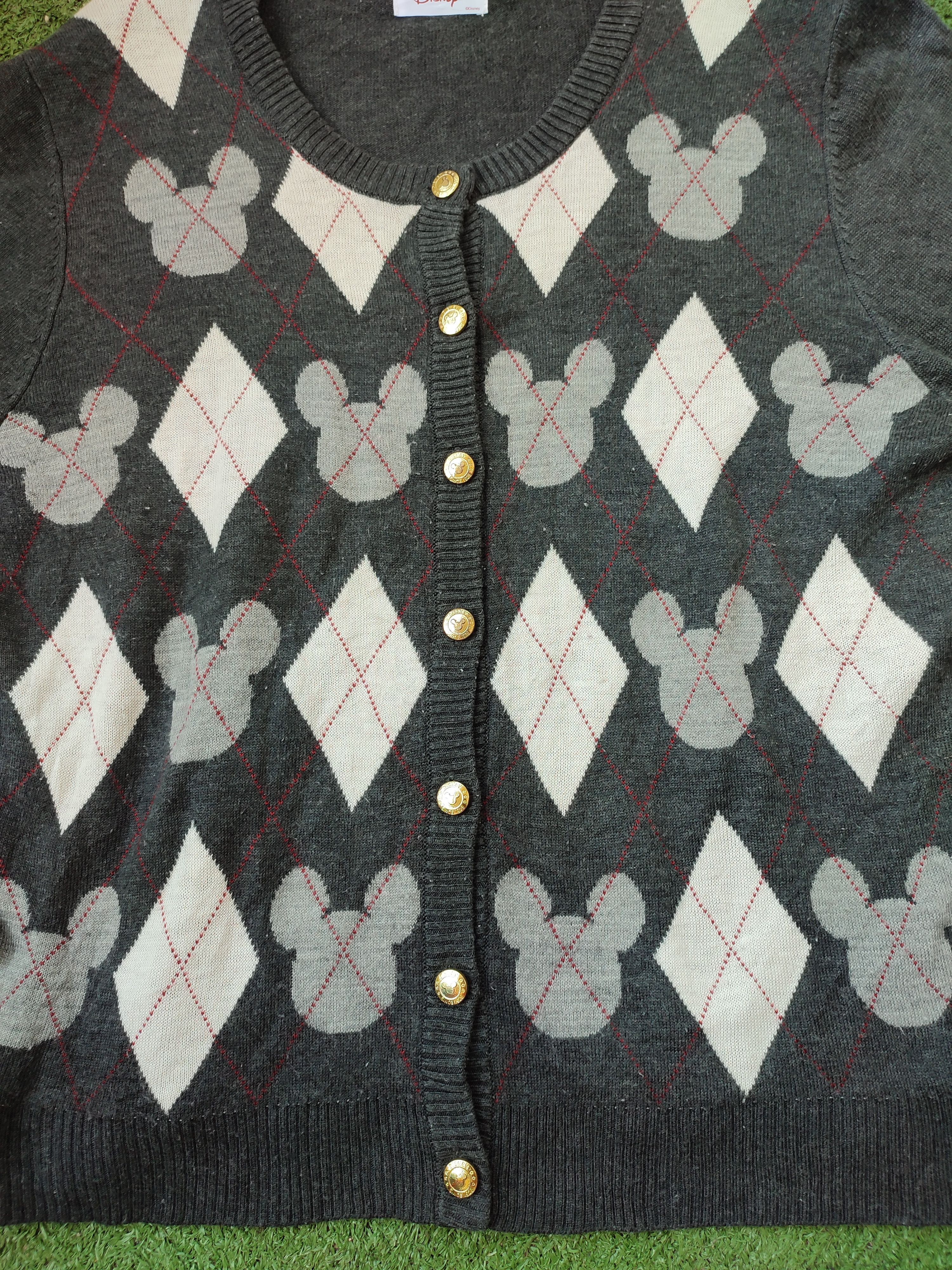 Disney VINTAGE MICKEY MOUSE CARDIGAN KNITWEAR Size US M / EU 48-50 / 2 - 4 Thumbnail