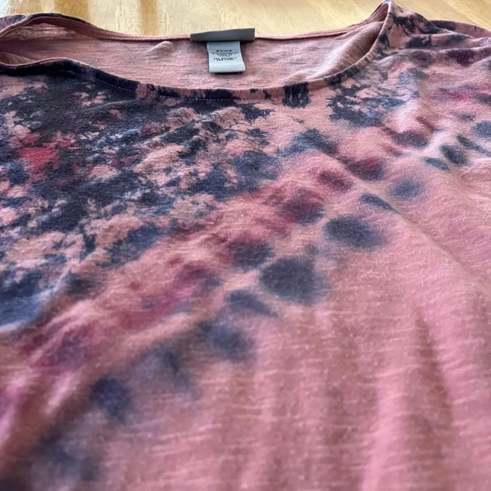 The Unbranded Brand Catherine’s partial tie-dye/splatter print top, size 2X WP Size XXL / US 16-18 / IT 52-54 - 2 Thumbnail