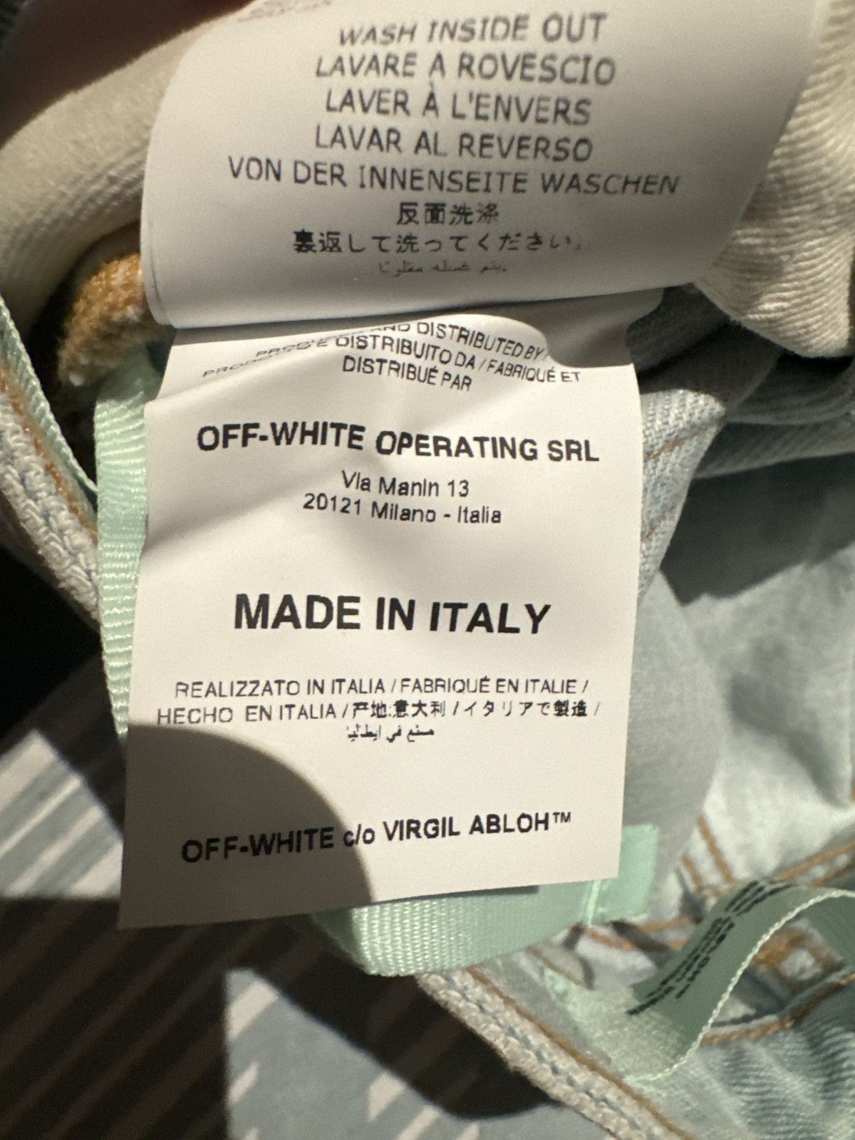 Off-White Off-white striped jeans with receipt Size 26" / US 2 / IT 38 - 7 Thumbnail