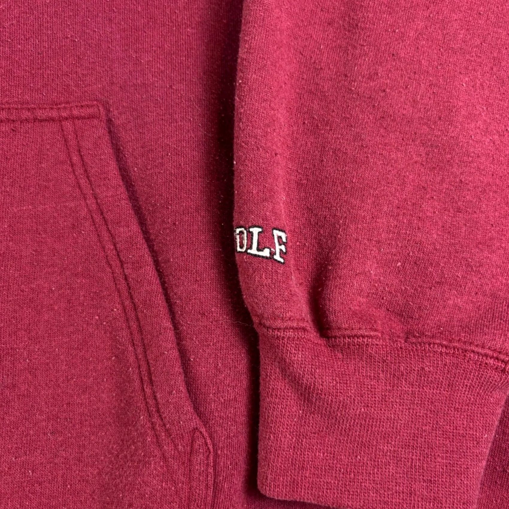 Vintage VINTAGE Wolf Athletic Golf Hoodie XL Red Embroidered Sweatshirt Men Pullover Hooded Size US XL / EU 56 / 4 - 6 Thumbnail