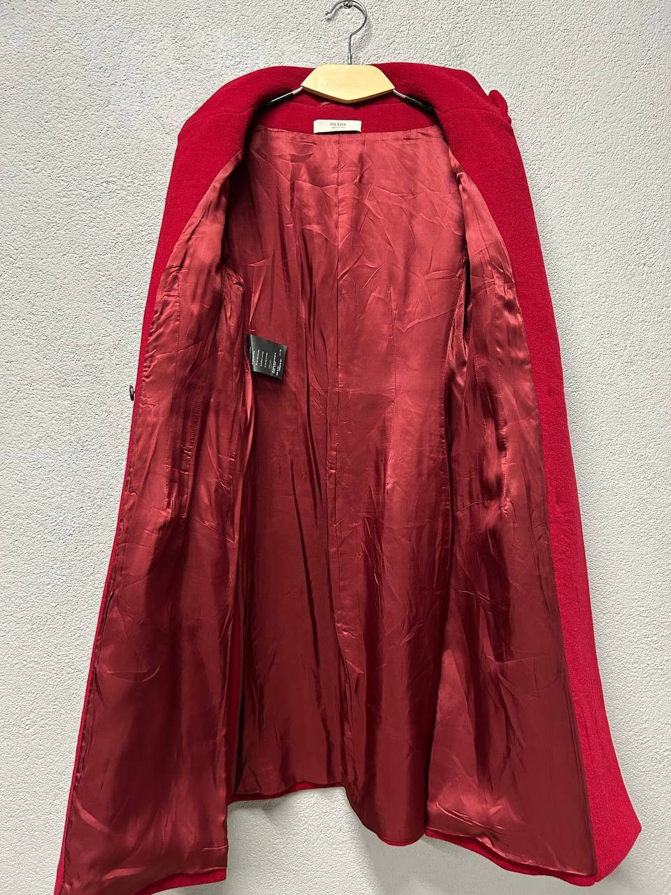 Prada Prada FW2009 Women’s Red Virgin Wool Coat Size M US 6 IT 42 Size M / US 6-8 / IT 42-44 - 12 Thumbnail