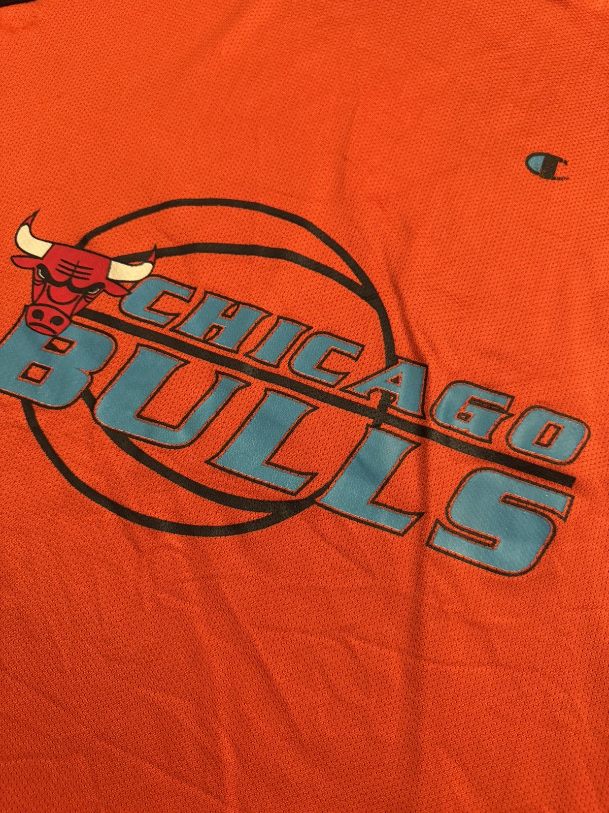Champion × Vintage Vintage 90s Chicago Bulls Mesh Jersey Men’s 44 Large Size US L / EU 52-54 / 3 - 3 Thumbnail