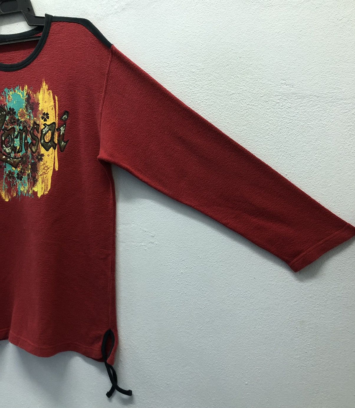 Kansai Yamamoto Vintage Kansai Yamamoto Red Sweatshirt Graphic Made in Japan Size US L / EU 52-54 / 3 - 5 Thumbnail