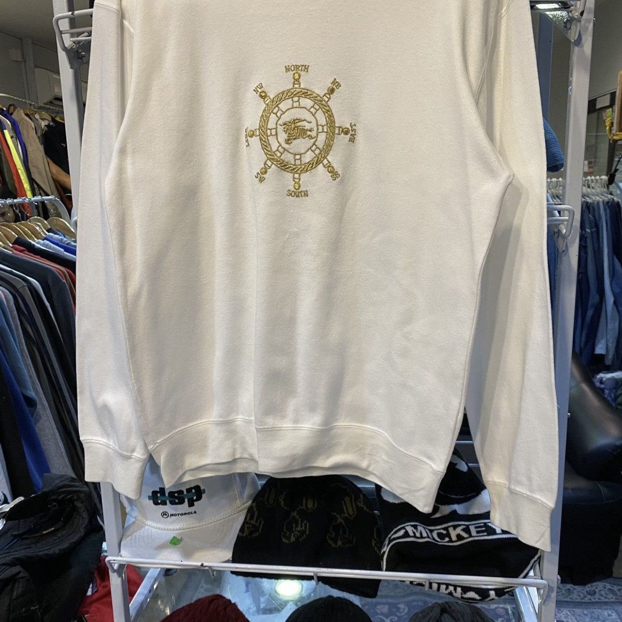 Burberry Burberry sweatshirt embroidered compass Equestrian Knight Size US S / EU 44-46 / 1 - 4 Thumbnail