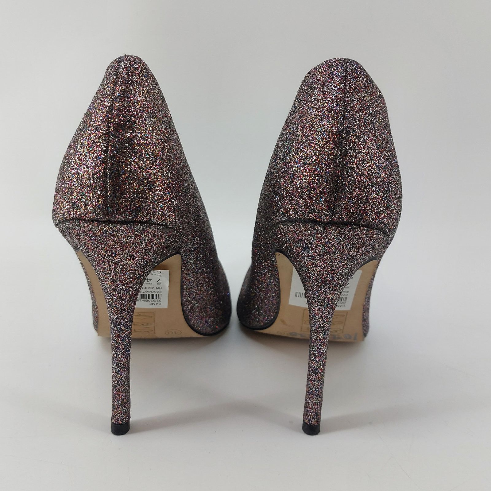 Topshop Topshop Sparkly Multiglitter Pumps Almond Toe High Heels 9.5 Size US 9.5 / IT 39.5 - 5 Thumbnail