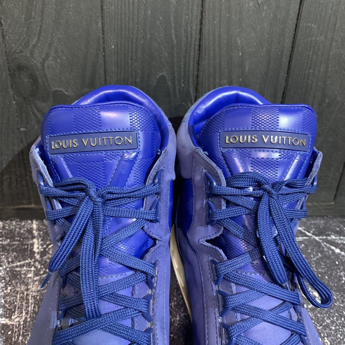 Louis Vuitton Louis Vuitton Blue Nubuck Leather Sneakers Size 8.5 Size US 8.5 / EU 41-42 - 7 Thumbnail