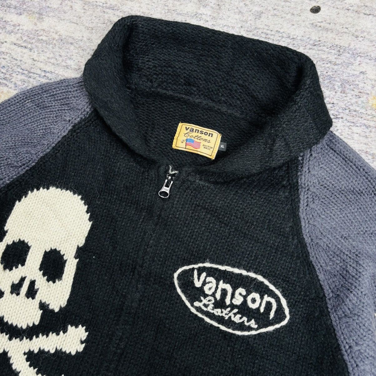 Hysteric Glamour Archive Vanson - Iconic Chunky Knitted Jacket Size US M / EU 48-50 / 2 - 8 Thumbnail