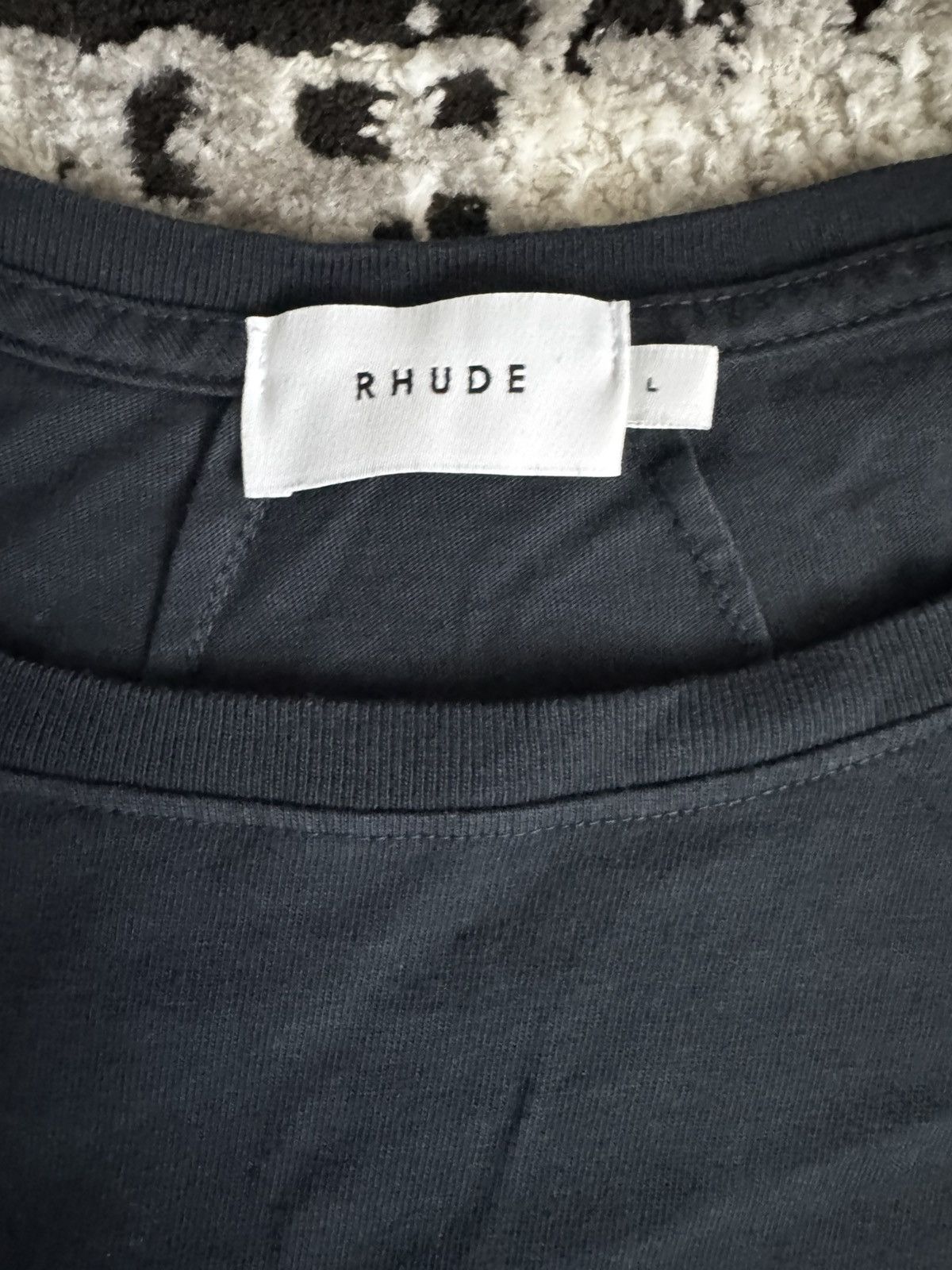 Rhude Rhude Black Cotton Tshirt Size US L / EU 52-54 / 3 - 3 Thumbnail