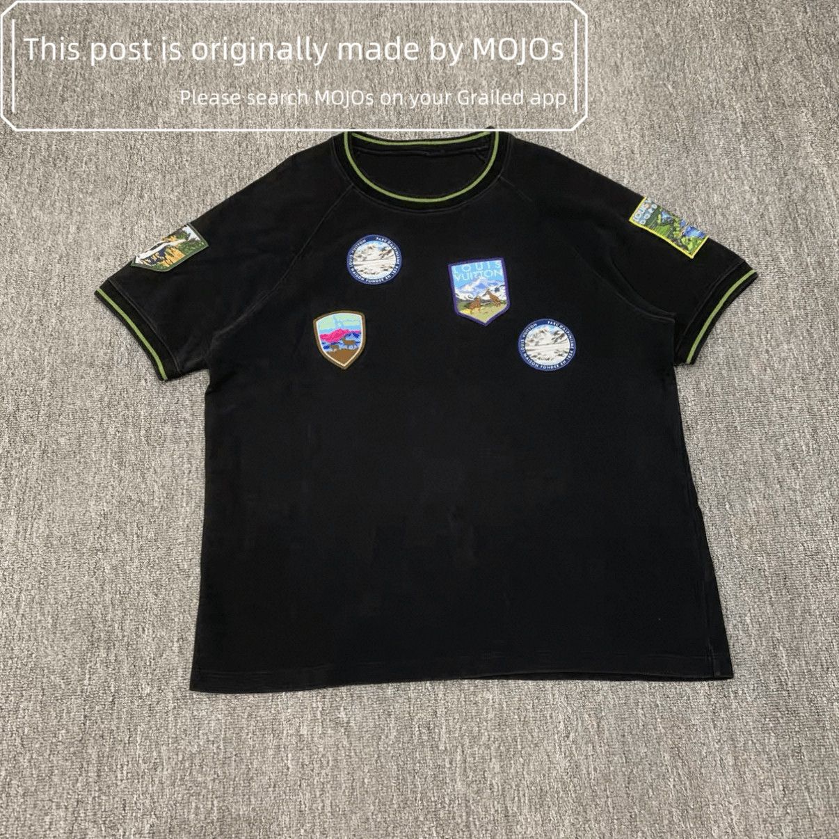 Louis Vuitton Louis Vuitton Logo Patch Tee mojos1310 Size US L / EU 52-54 / 3 - 1 Thumbnail
