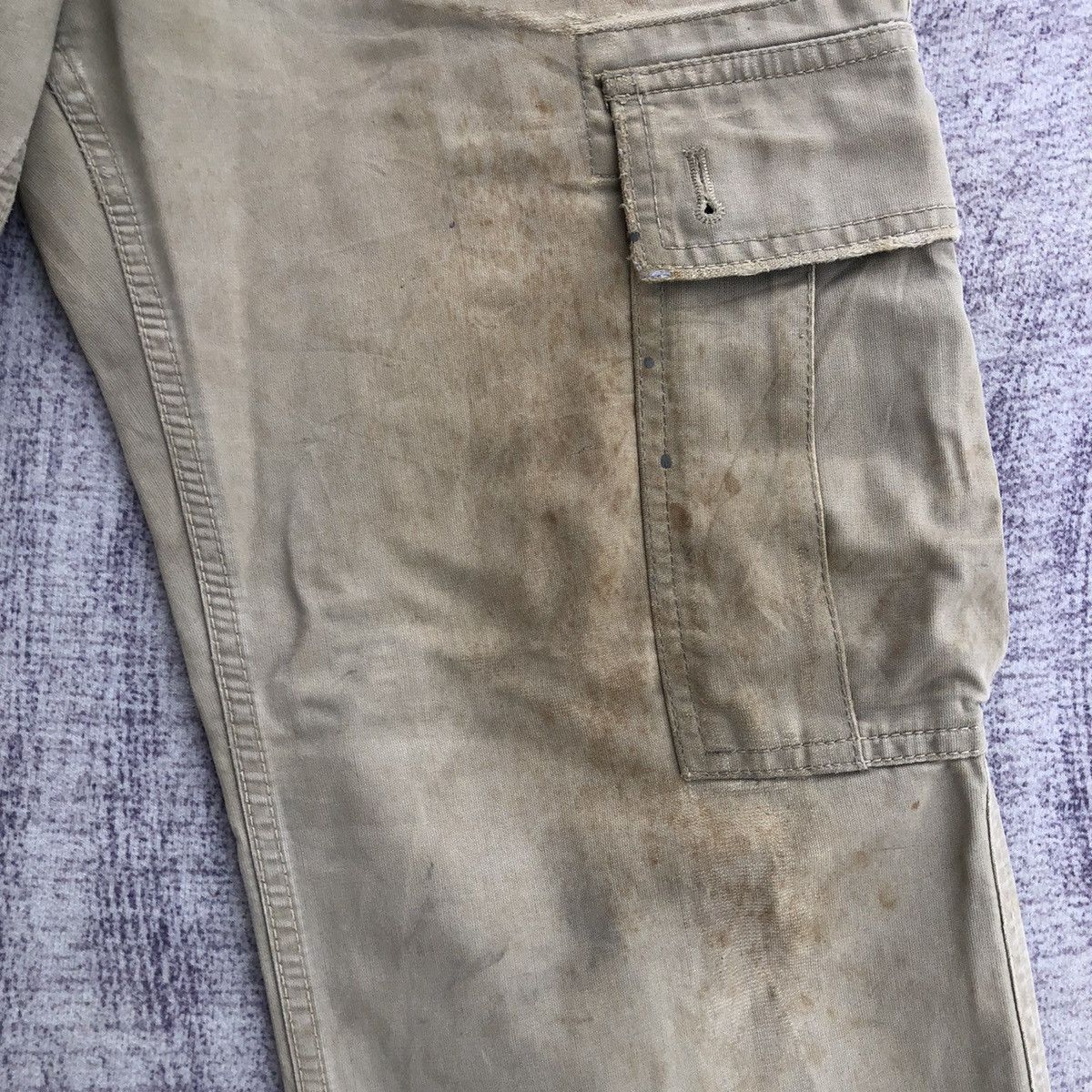 Japanese Brand × Oshkosh × Vintage Faded Cargo Pants OshKosh With 6 Pocket Size US 33 - 4 Thumbnail