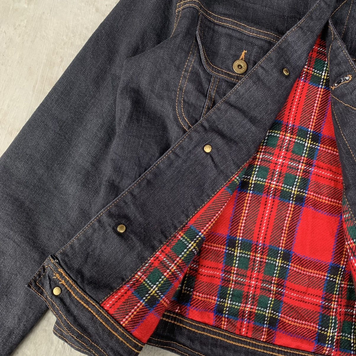 Dolce & Gabbana Dolce & Gabbana Trucker denim Jacket red flanel lined vtg Size US S / EU 44-46 / 1 - 7 Thumbnail