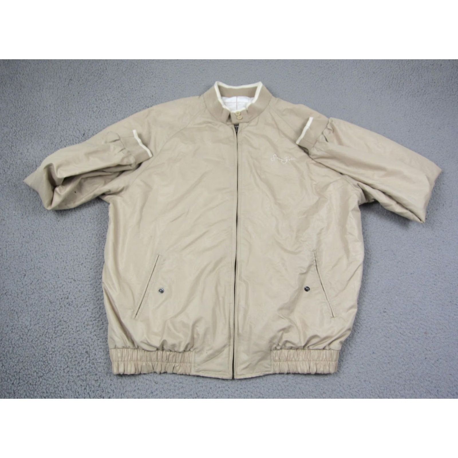 Sean John VINTAGE Sean John Jacket Mens 2XL Beige Reversible Bomber Full Zip Jacket Size US XXL / EU 58 / 5 - 2 Thumbnail