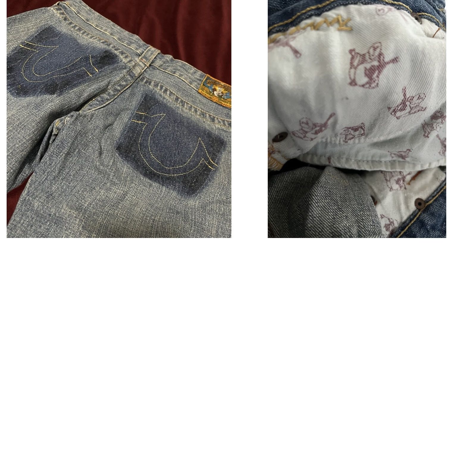 True Religion True Religion Jeans Distressed Blue Denim Made in USA Size 27 Womens Bootcut Regular Denim Size 27" / US 4 / IT 40 - 8 Thumbnail