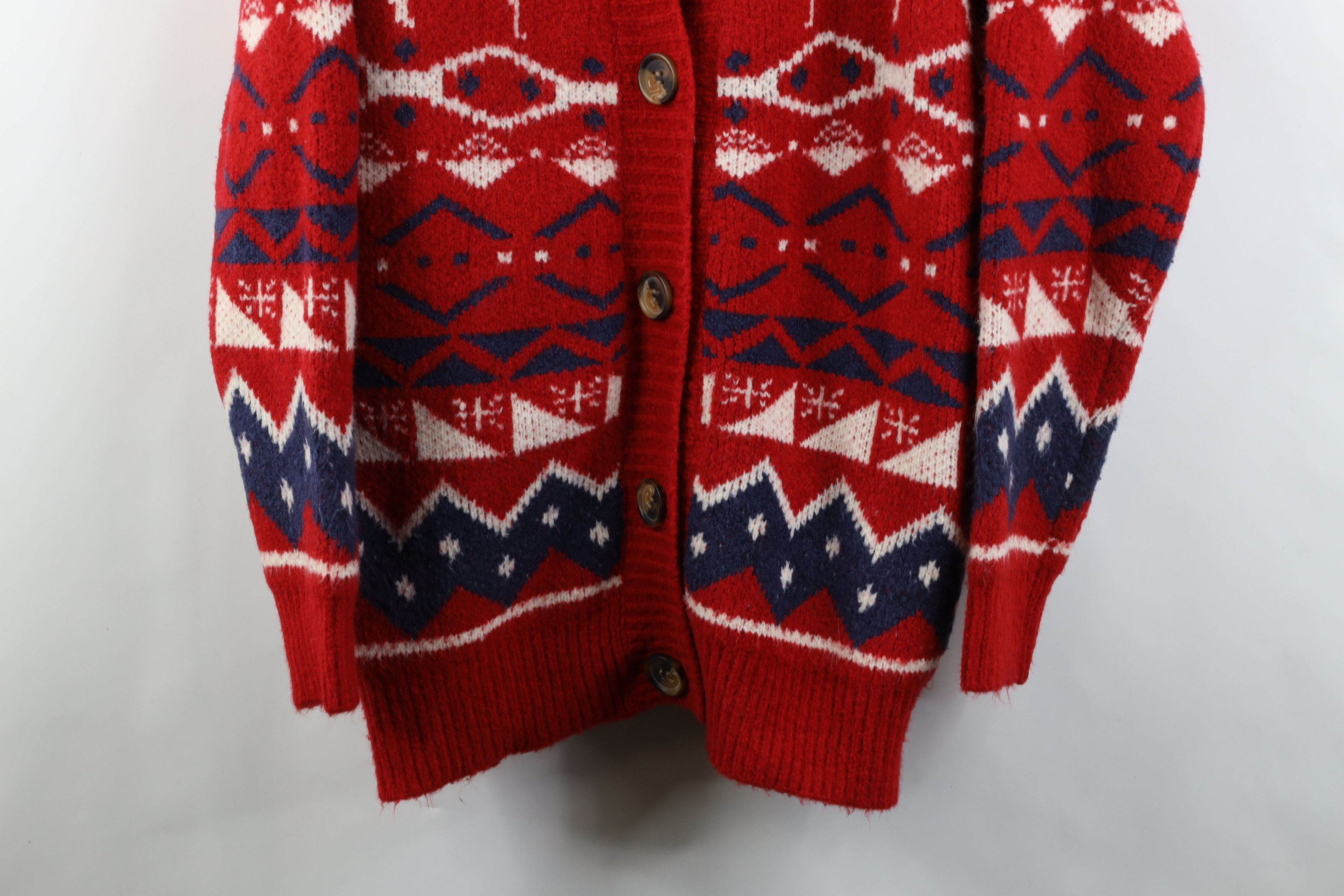 Vintage Vintage 90s Y2K Streetwear Reindeer Cardigan Sweater Size XXL / US 16-18 / IT 52-54 - 3 Thumbnail