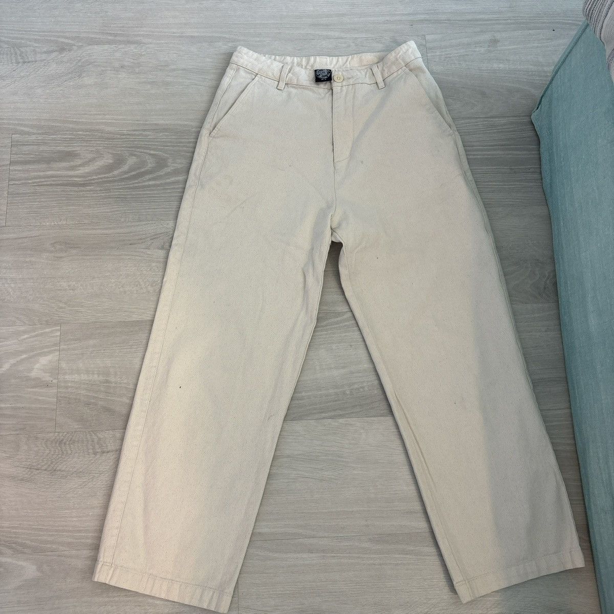 Santa Cruz Skateboards SANTA CRUZ OFF WHITE STRAIGHT LEG PANTS Size US 32 / EU 48 - 2 Thumbnail