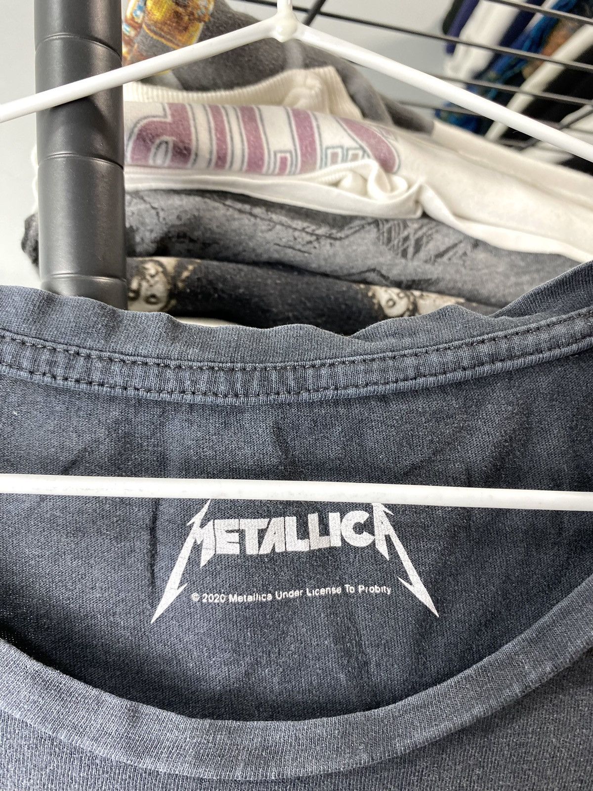 Band Tees Vintage Style Metallica Skull Band T Shirt Size US L / EU 52-54 / 3 - 6 Thumbnail