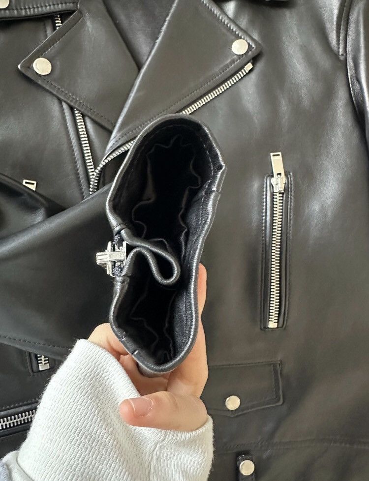 Saint Laurent Paris × Yves Saint Laurent Saint Laurent 2024 L01 new motorcycle leather jacket Size US M / EU 48-50 / 2 - 3 Thumbnail