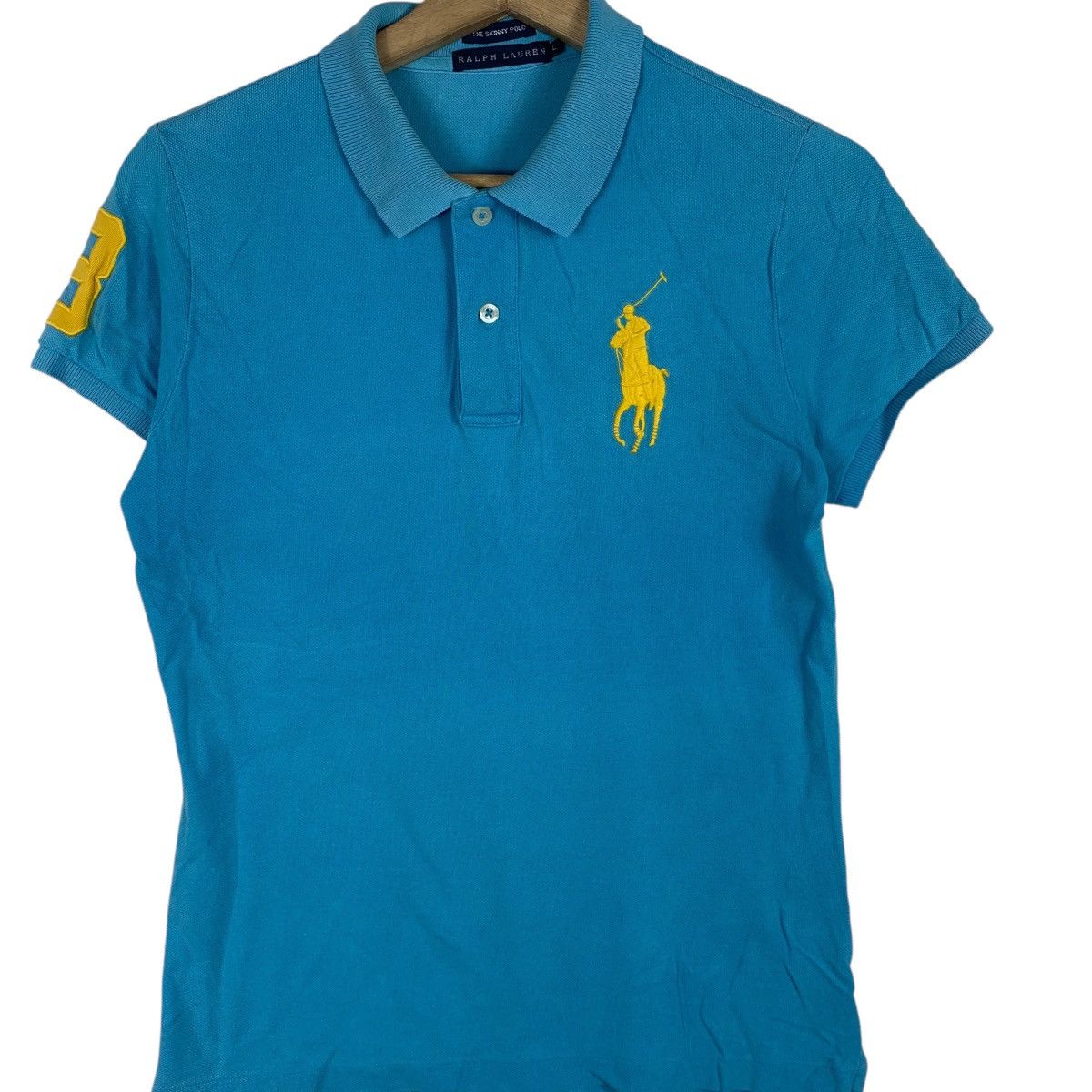 Polo Ralph Lauren Vintage POLO RALPH LAUREN Pony Skinny Fit Tee Shirt Top Size L / US 10 / IT 46 - 3 Thumbnail
