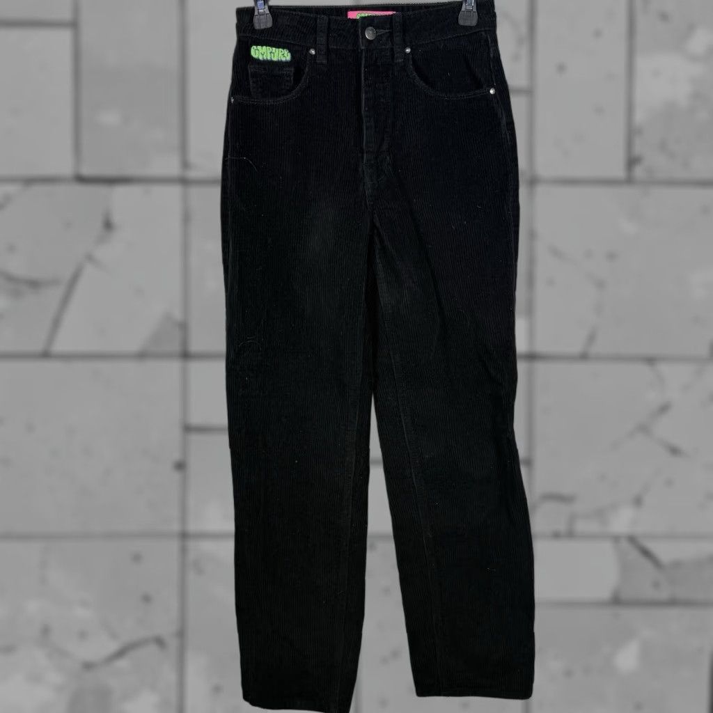Empyre VINTAGE Empyre Womens Pants Corduroy 100% Cotton Black Slim Waist 25x30 Inseam 30 inches Tori Size 25" / US 0 / IT 36 - 1 Thumbnail