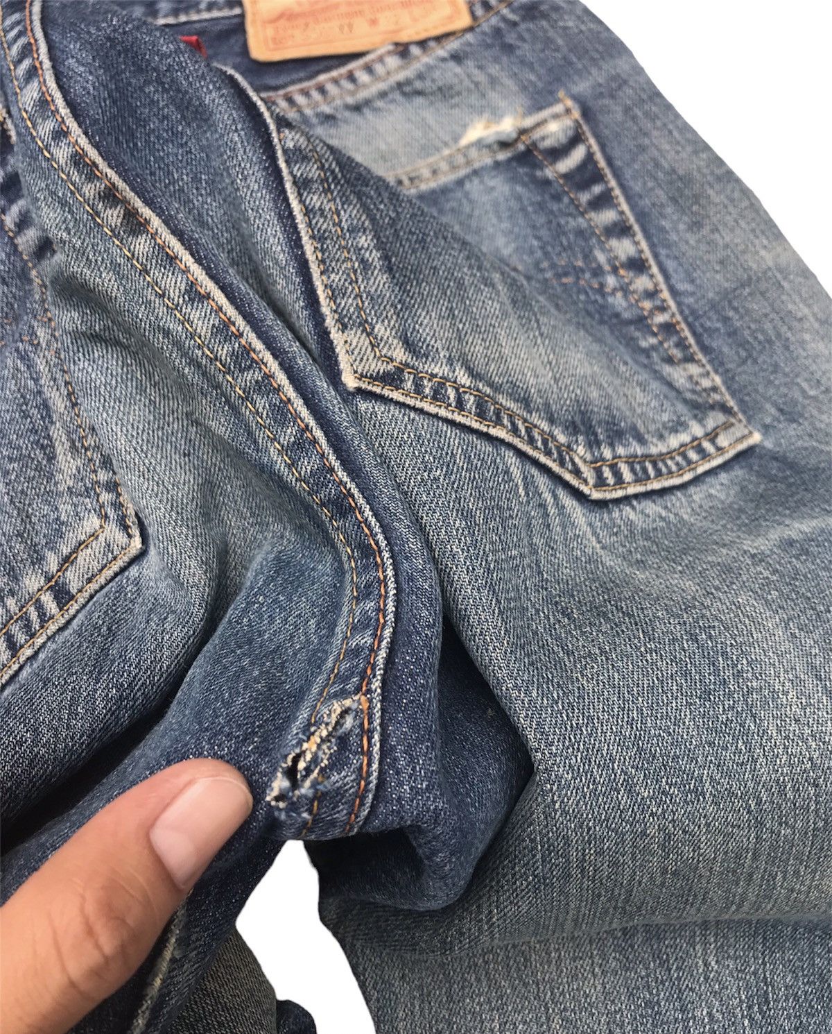 Levi's Vintage Clothing 501XX Big E LVC Laurel Leaf Donut Button Denim Size US 30 / EU 46 - 12 Thumbnail