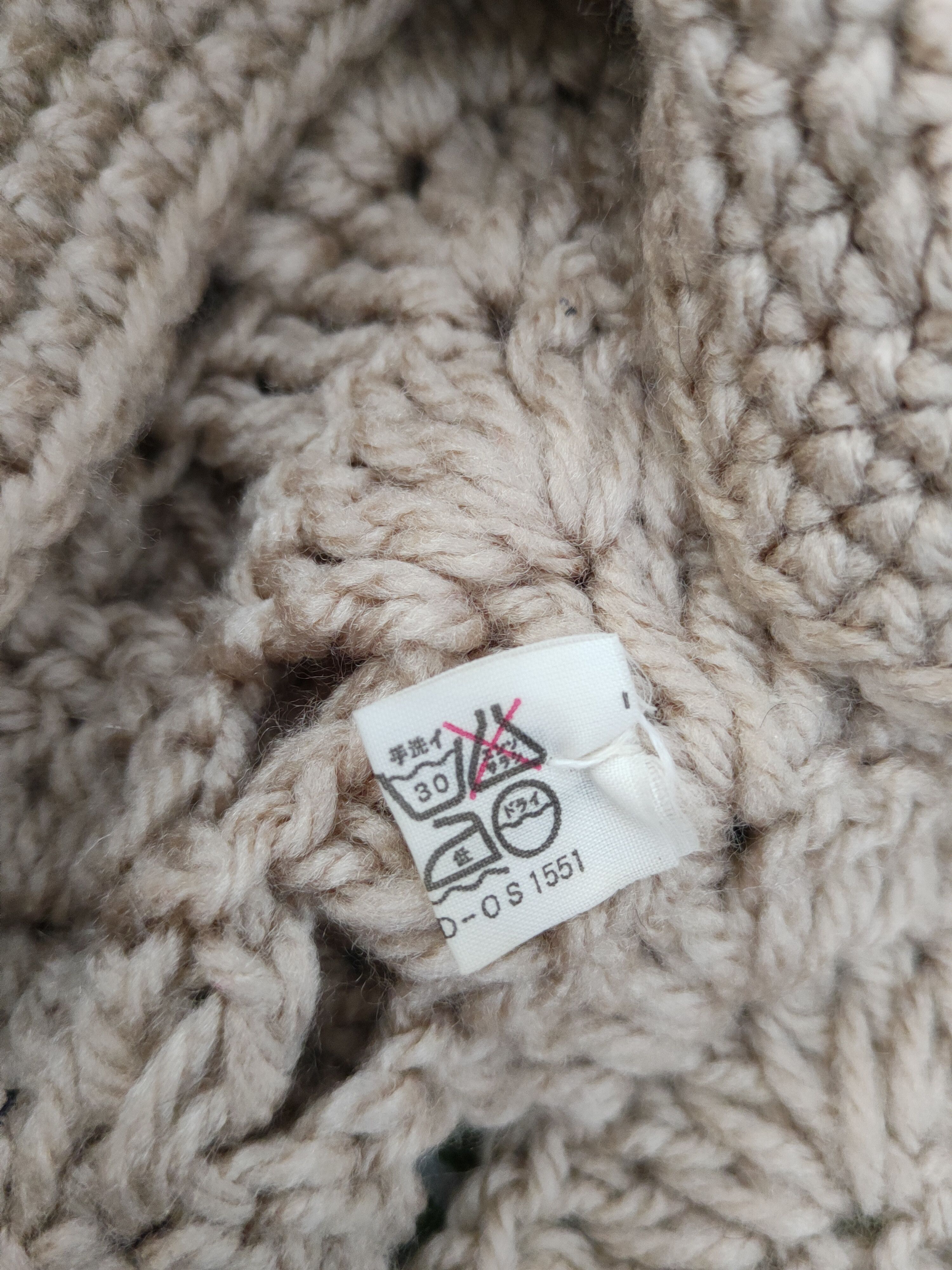 Japanese Brand Japan crochet mesh net Beige Knitwear Vests #W060 Size M / US 6-8 / IT 42-44 - 10 Thumbnail