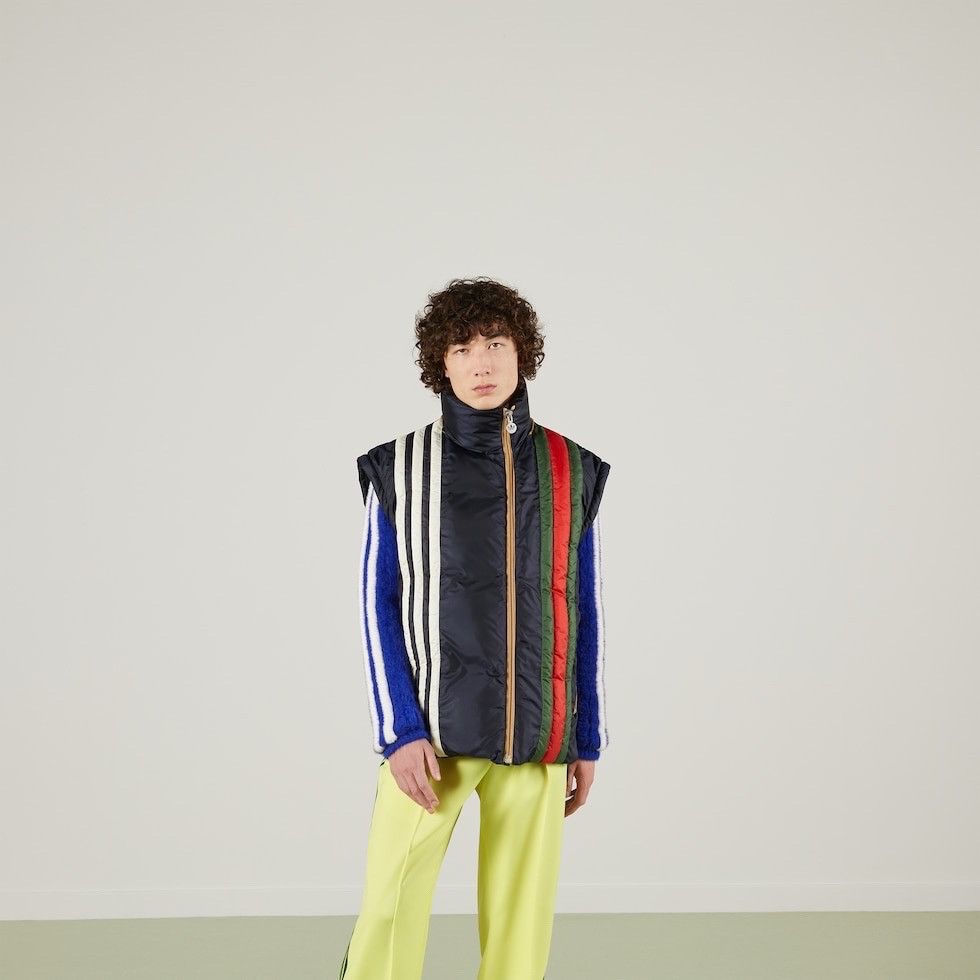 Adidas × Gucci 💥$4.6K VALUE💥Gucci X Adidas 2 IN 1 Padded Jacket Vest Size US XL / EU 56 / 4 - 2 Thumbnail