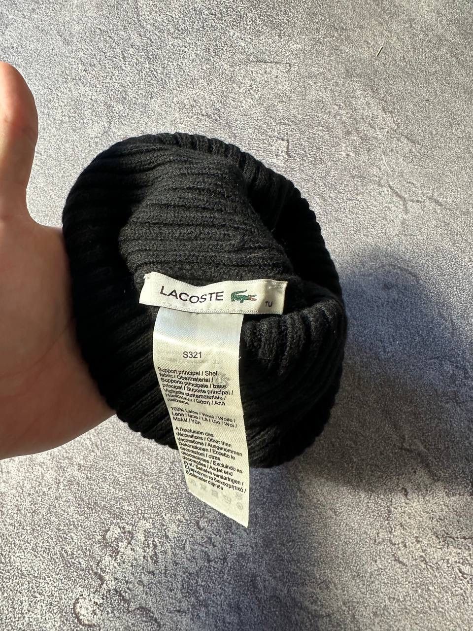 Lacoste Lacoste hats Black One size Size ONE SIZE - 3 Thumbnail