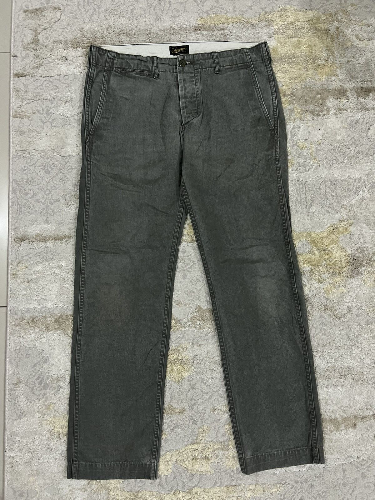 Stevenson Overall Co. Olive Green Military Officer Khakis Chinos Pants Stevenson Size US 32 / EU 48 - 3 Thumbnail