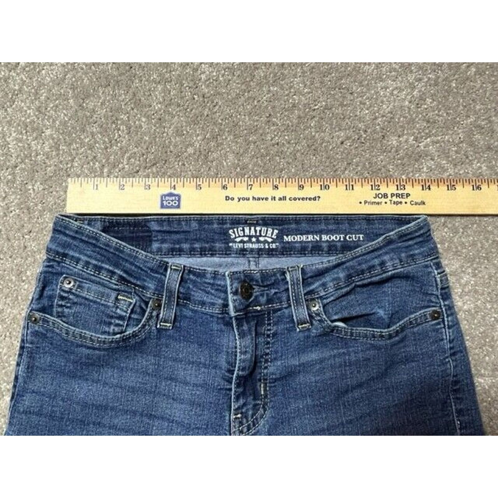 Levi's Levi's Signature Modern Boot Cut Jeans Womens 8M Denim Blue Size 30" / US 8 / IT 44 - 3 Thumbnail