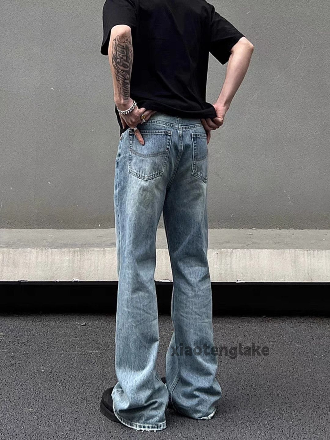 Designer × Jean × Vintage Unisex utility punk yuppie bootcut flared cleanfit jeans Size US 32 / EU 48 - 2 Thumbnail