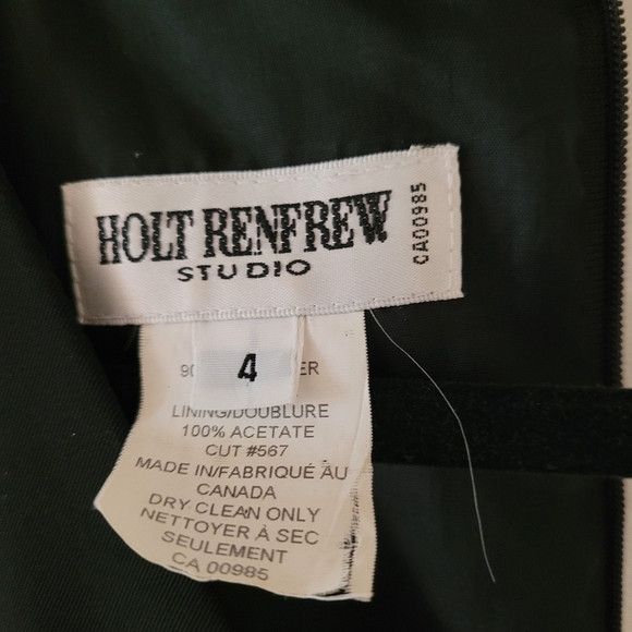 Holt Renfrew Holt Renfrew Vintage Black Dress With Leather Belt - Size 4 Size S / US 4 / IT 40 - 6 Thumbnail
