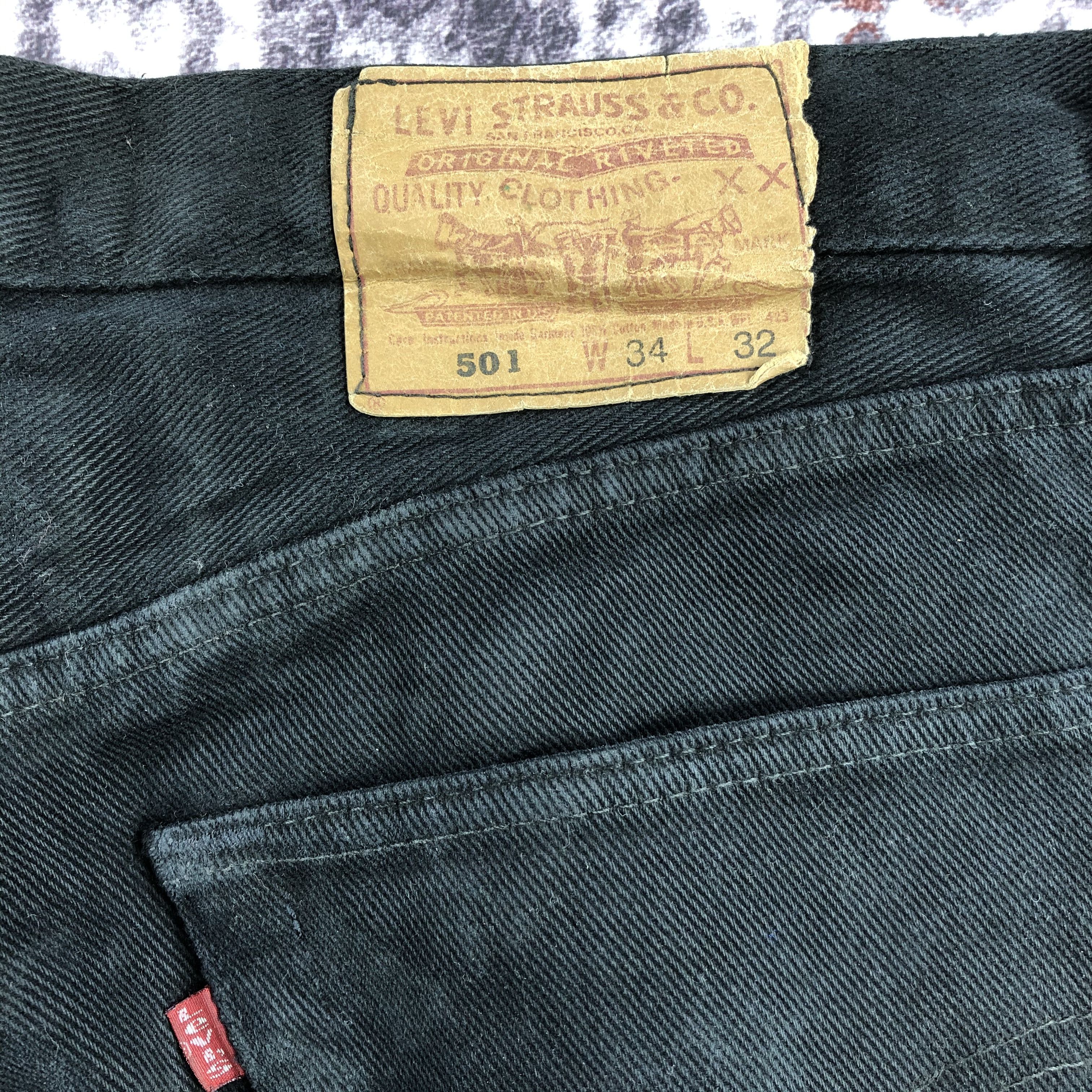 Levi's 90s Vintage Distress Levis 501 Jeans-JM2113 Size US 34 / EU 50 - 7 Thumbnail